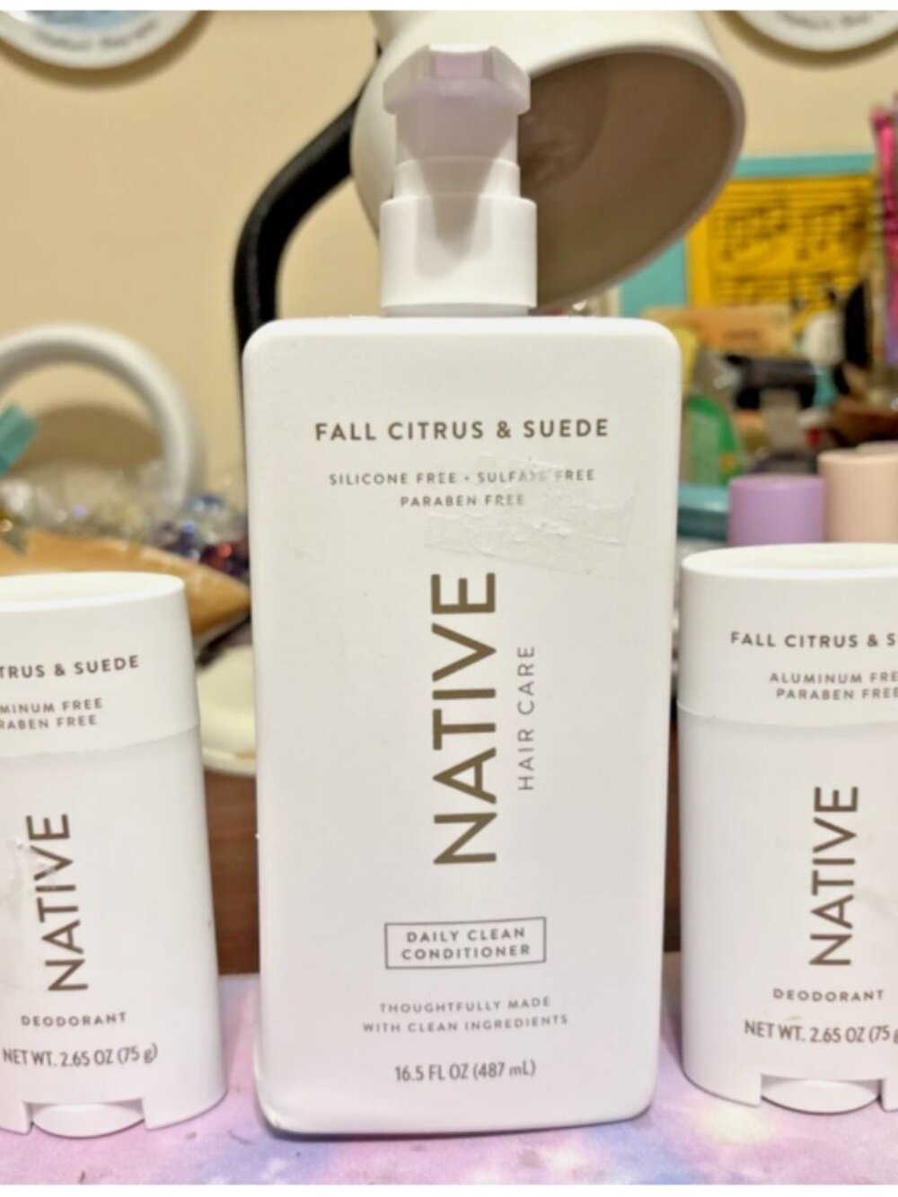 NEW! Native Fall Citrus & Suede Conditioner + 2 Deodorants- 3 PC BUNDLE!